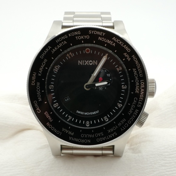 Nixon Other - Nixon Passport GMT Stainless Steel watch Black